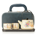 Cat Tea Set for Two – Teapot & 2 Cups, Cat Lover Gift Travel Tea Set