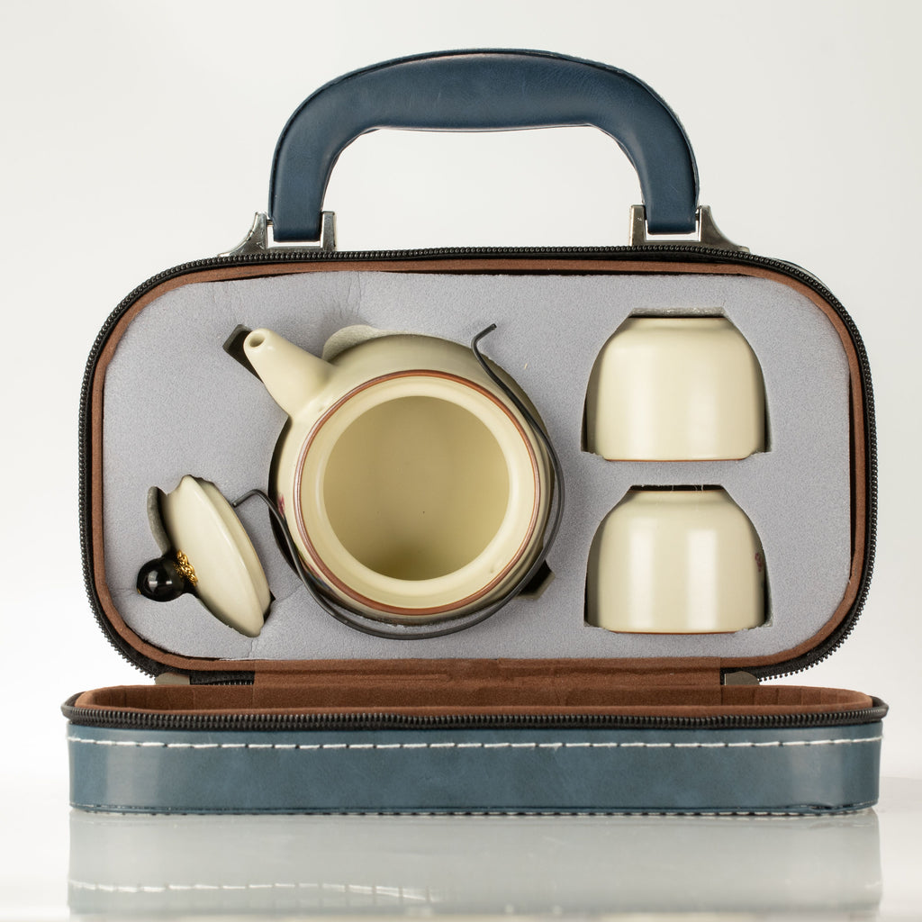 Cat Tea Set for Two – Teapot & 2 Cups, Cat Lover Gift Travel Tea Set